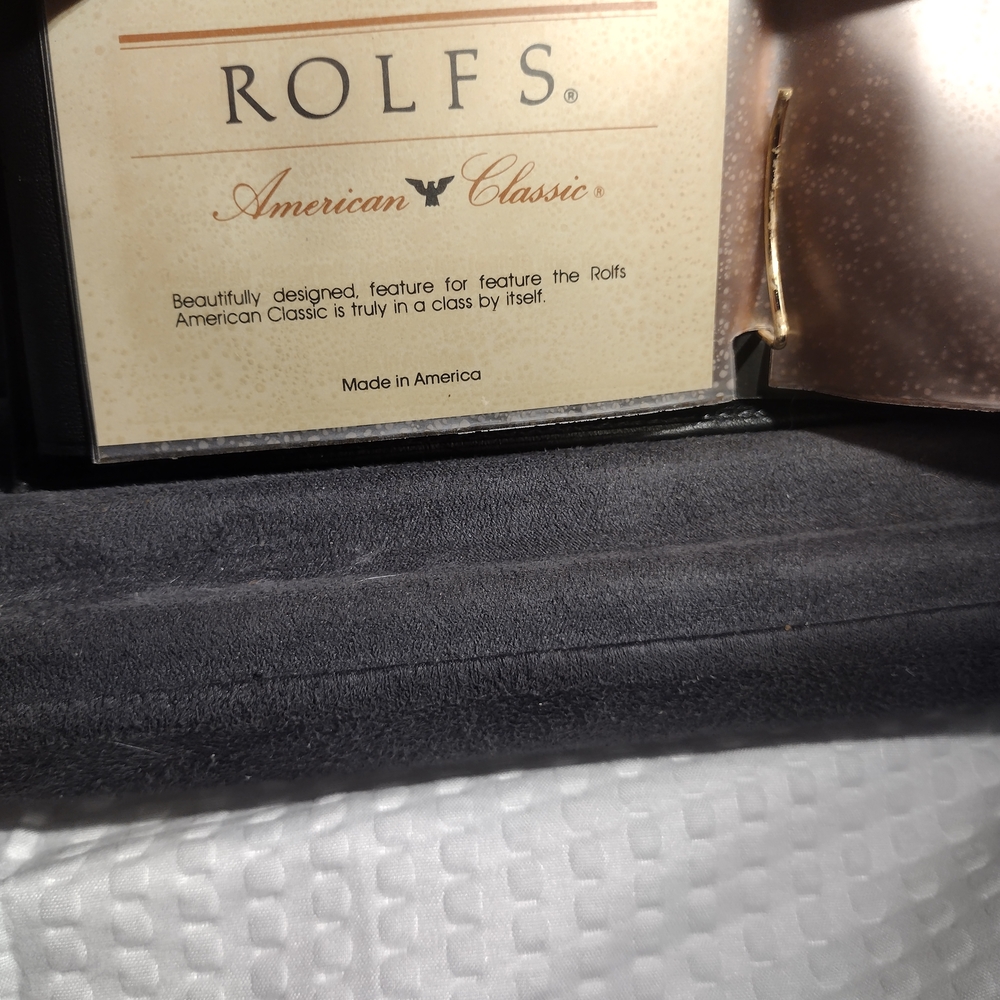 Vintage ROLFS Black Leather Wallet - Picture 10 of 10